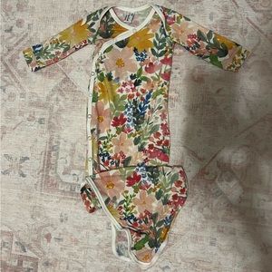 Copper Pearl Newborn Knotted Gown